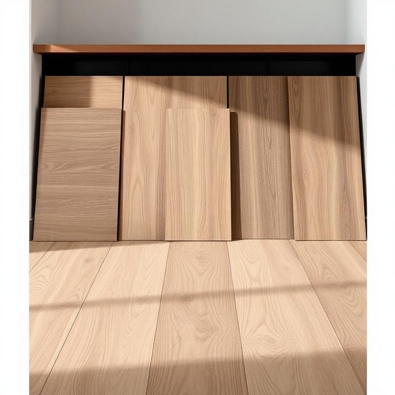 Luxury vinyl plank flooring samples