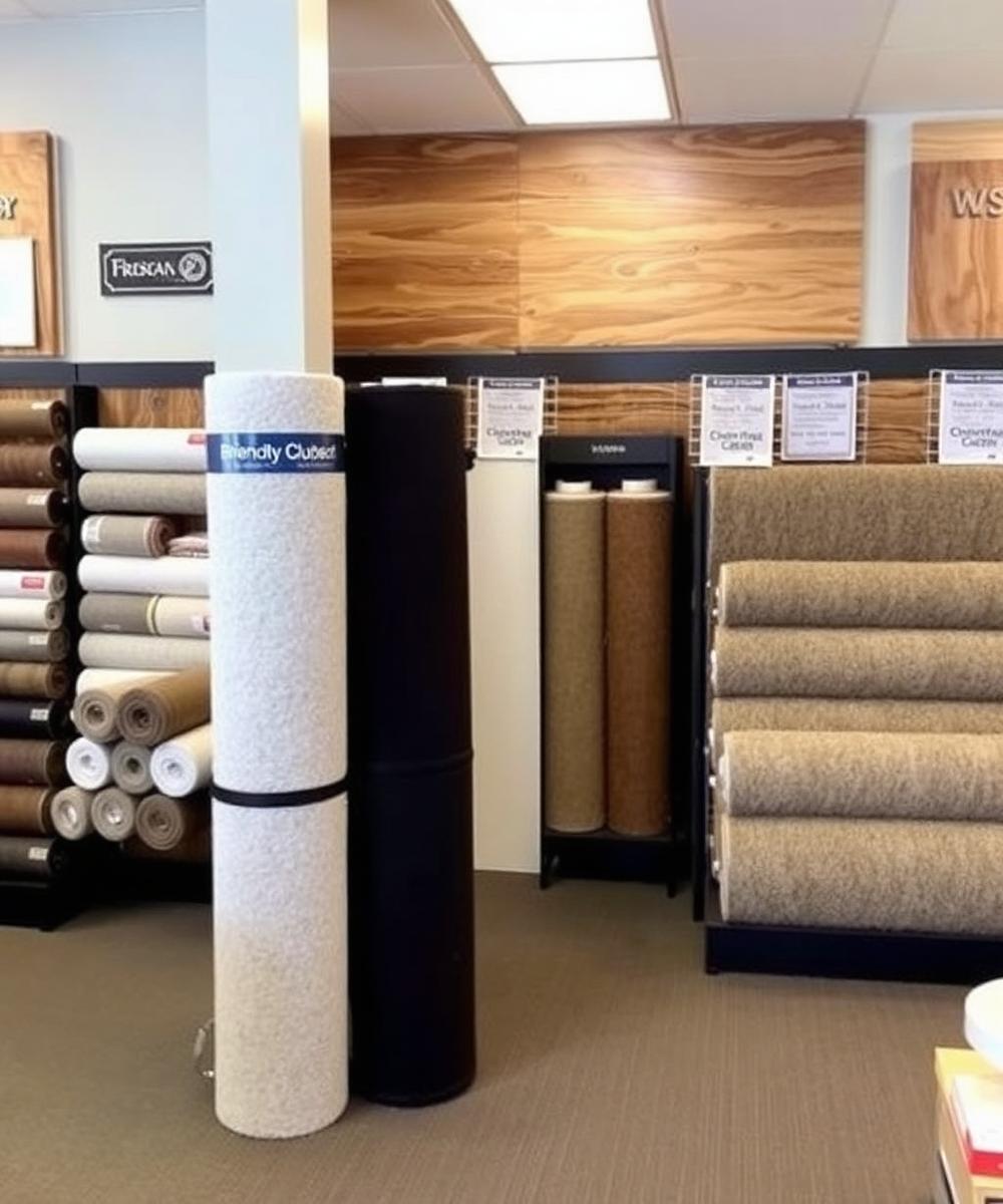 Carpet and flooring showroom